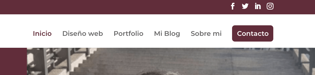 Elemento resaltado menú